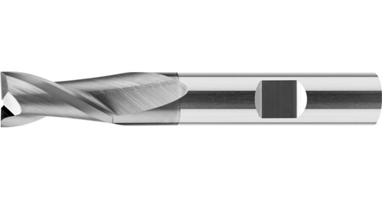 VHM-Schaftfräser Größe M 30° unbeschichtet HB Z2 Ø9
