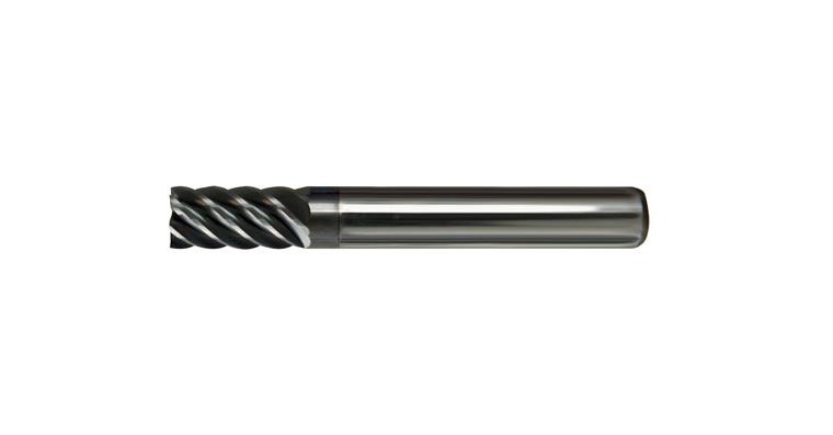 VHM-Mehrzahnfräser lang TiAlN-beschichtet 45° HA Z6 Ø 8mm