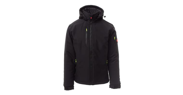 Winter-Softshell-Jacke Creek Pad schwarz Gr.3XL