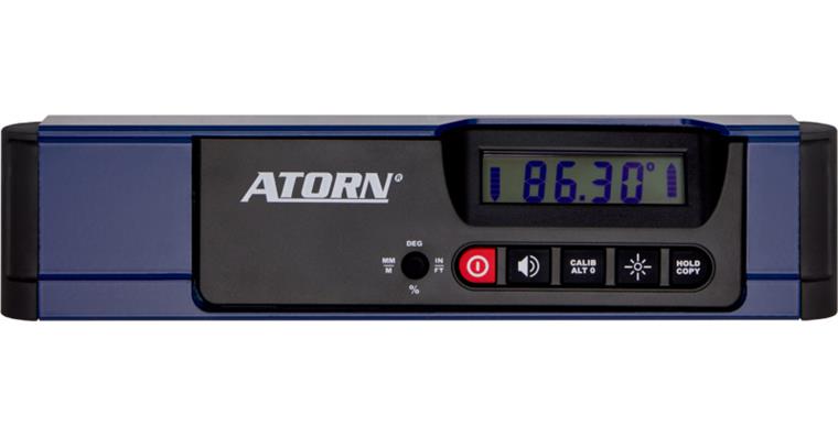 ATORN inclinometer, electronic 256 mm total length