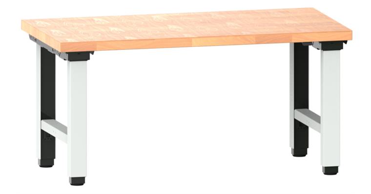 Arbeitstisch Quattro komplett 1500x800x725-1225 mm