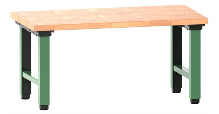 Arbeitstisch Quattro komplett 1500x800x725-1225 mm