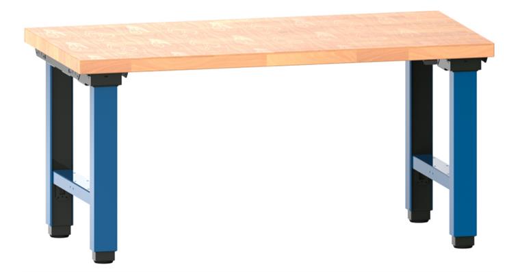 Arbeitstisch Quattro komplett 1500x800x725-1225 mm