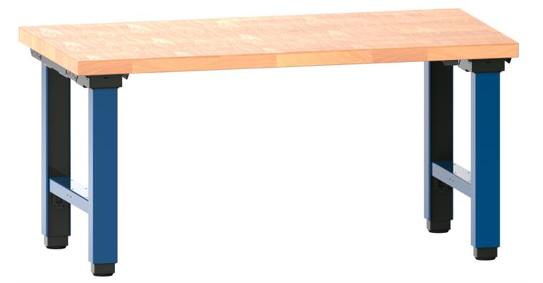 Arbeitstisch Quattro komplett 1500x800x725-1225 mm