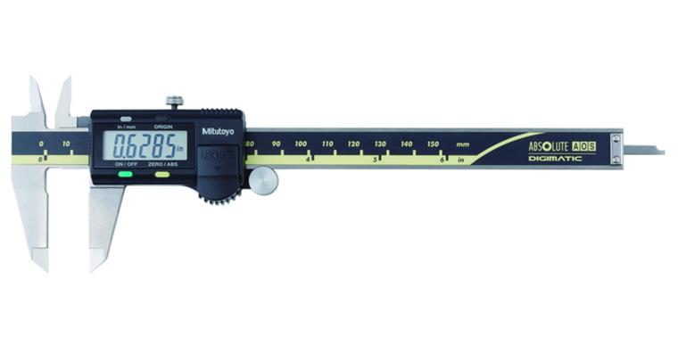 Messschieber digital 150mm/inch, ohne Datenausgang, flach, Antriebsrad