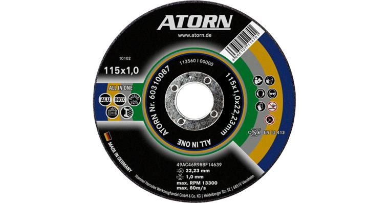 1044836101 ATORN ALL IN ONE cutting disc 115x1.0