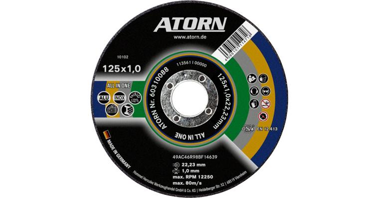 1044836201 ATORN ALL IN ONE cutting disc 125x1.0