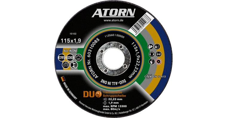 ATORN Schruppschleifscheibe DUO ALL IN ONE 115 x 1,9 mm