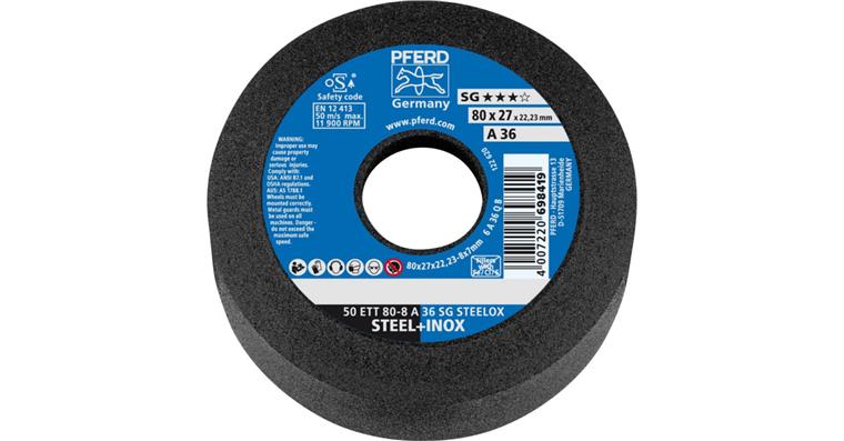 Schleiftopf SG STEELOX ETT 80x8x22,23 mm