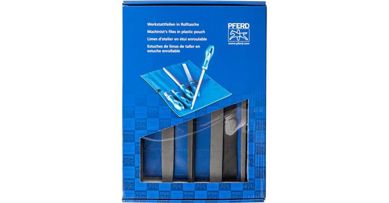 1001436310 Werkstattfeilen-Satz WRU 5-tlg. Rolltasche 200mm H3 Feinbearbeitung/Schlichten