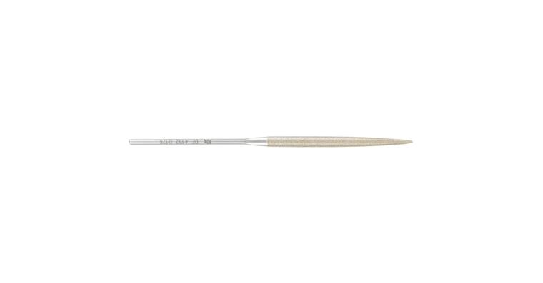 Diamond needle file, half-round, D 126 medium, length 140mm, shank dia. 3mm