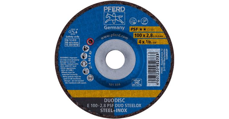 1001440592 Trenn-/Schleifscheibe DUODISC PSF DUO STEELOX gekröpft 100x2,8x16 mm