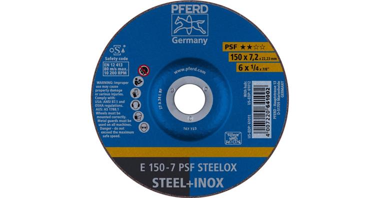 Schruppscheibe PSF STEELOX E 150x7,2x22,23 mm