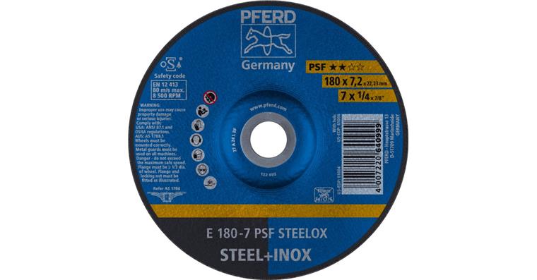 Schruppscheibe PSF STEELOX E 180x7,2x22,23 mm