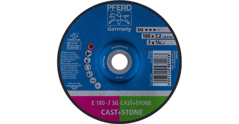 Schruppscheibe SG CAST+STONE E 180x7,2x22,23 mm