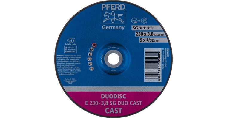1001440598 Trenn-/Schleifscheibe DUODISC SG DUO CAST gekröpft 230x3,8x22,23 mm
