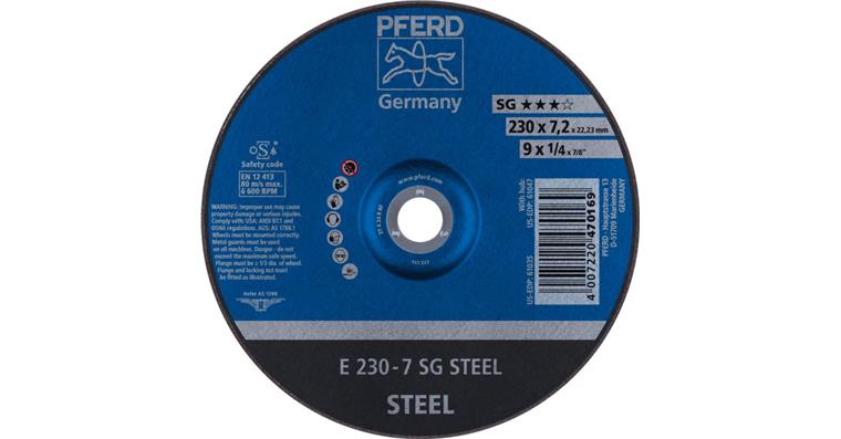 Schruppscheibe SG STEEL E 230x7,2x22,23 mm