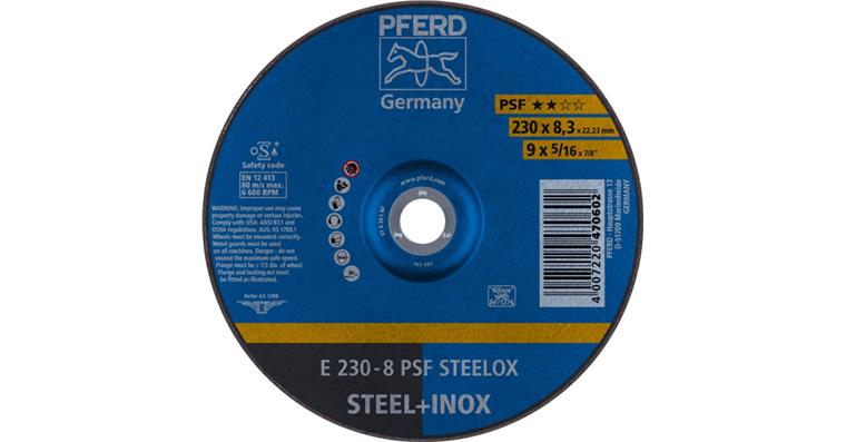 Schruppscheibe PSF STEELOX E 230x8,3x22,23 mm