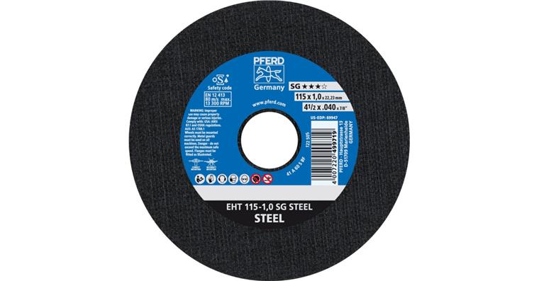 1044807104 Free-hand cutting disc, straight, universal line SG STEEL grit 60 115x1.0 mm