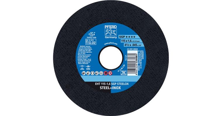 1044833103 Free-hand cutting disc, straight, special line SGP STEELOX grit 46 115x1.6 mm