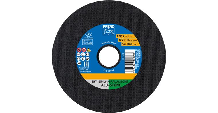 1001441913 Trennscheibe PSF ALU+STONE gerade EHT 125x1,0x22,23 mm