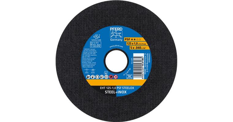 1001440582 Trennscheibe PSF STEELOX gerade EHT 125x1,0x22,23 mm