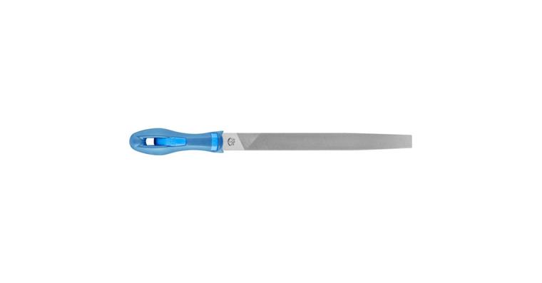 Werkstattfeile mit Heft Flachspitz 250mm Hieb 1 grobe Zerspanung / Schruppen