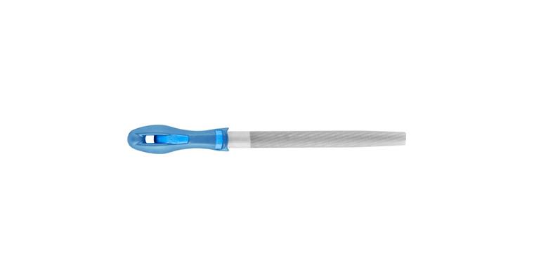 Werkstattfeile mit Heft Halbrund-Spitz 200mm Hieb 1 grobe Zerspanung / Schruppen