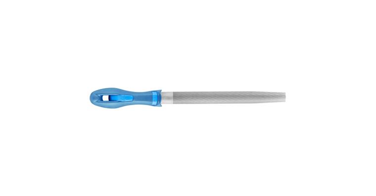 Werkstattfeile mit Heft Halbrund-Spitz 200mm Hieb 3 Feinbearbeitung / Schlichten