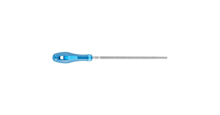 Werkstattfeile mit Heft Rund 150mm Hieb 1 grobe Zerspanung / Schruppen