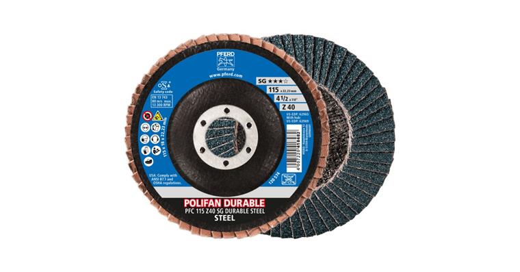 Fächerschleifscheibe POLIFAN POWER SG DURABLE STEEL konisch PFC 115 mm Z40