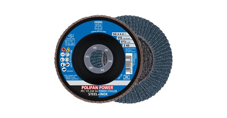 Fächerschleifscheibe POLIFAN POWER SG STEELOX konisch PFC 115x22,23 mm Z40