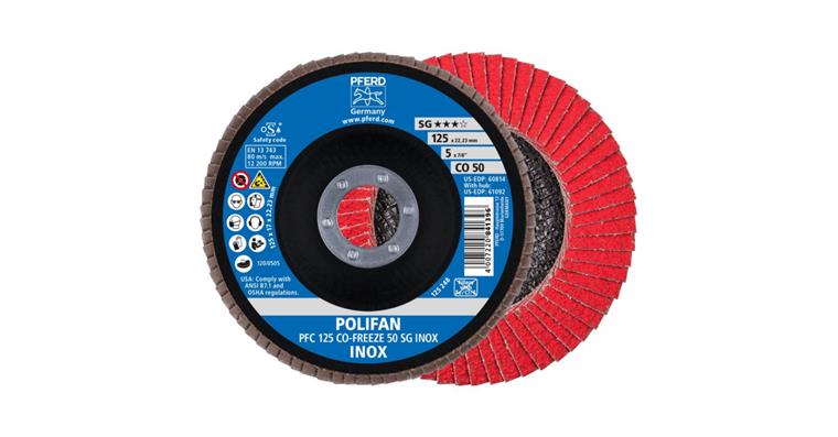 Lamella flap disc, dia. 125 mm, grit 50