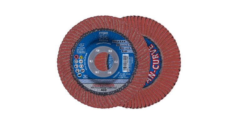 Fächerschleifscheibe POLIFAN A-COOL CURVE SGP ALU PFR 115x22,23 mm A40
