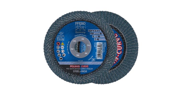 Fächerschleifscheibe POLIFAN CURVE SGP STEELOX PFR 150x22,23 mm Z40