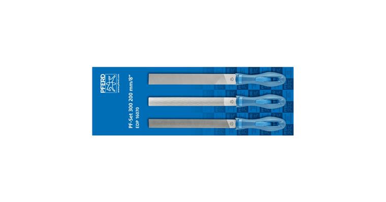 1001425136 Feilen-Satz mit Heft 3-tlg. 200/300mm für anspruchsvolle Heim-/Handwerker