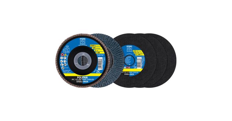 1001441989 Trenn-/Fächerschleifscheiben-Set START STEEL 125 mm